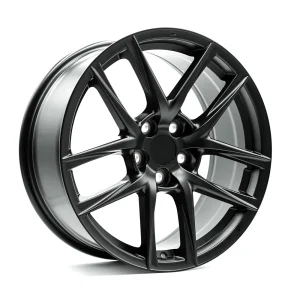 OE+ – LX04 – Black – 17″x7.5″ 32mm – All weather Wheels – LX0417075325114MB